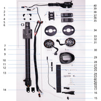 UNITED UAV DJI Agras T40 M3 Arm parts accessories numbered diagram white background