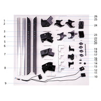 UNITED UAV DJI Agras T40 Middle Frame parts accessories numbered diagram white background