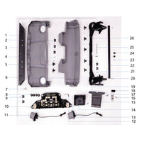 UNITED UAV DJI Agras T40 Rear Frame parts accessories numbered diagram white background