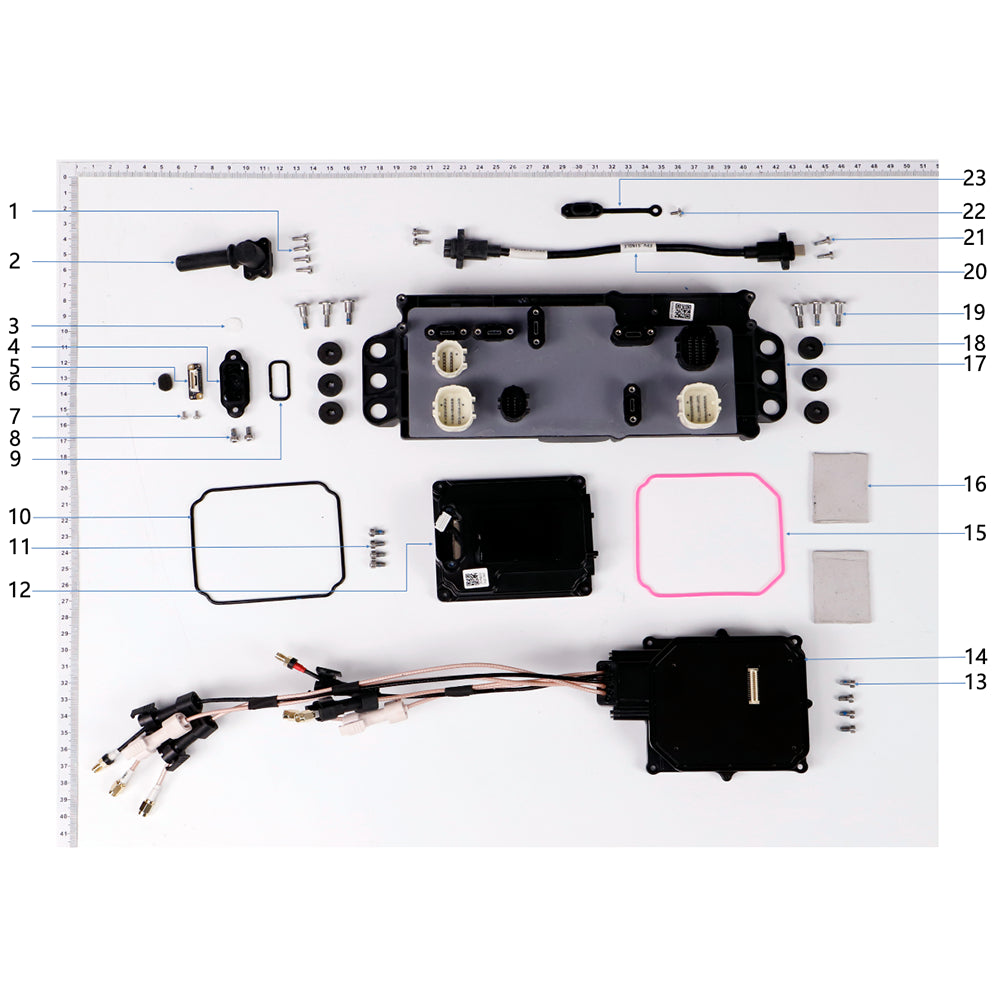 UNITED UAV DJI Agras T50 Cable Distribution Module parts accessories numbered diagram with material numbers