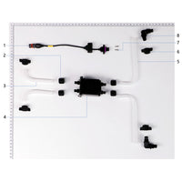 UNITED UAV DJI Agras T50 Flow Meter Module parts accessories numbered diagram white background