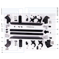 UNITED UAV DJI Agras T50 Middle Frame parts accessories numbered diagram with material numbers