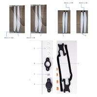UNITED UAV DJI Agras T50 Propellers parts accessories numbered diagram white background