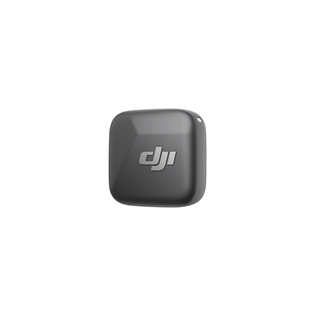 DJI Flip Mic Mini Transmitter (Infinity Black) - black transmitter front | UNITED UAV