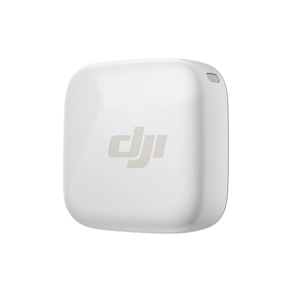 DJI Flip Mic Mini Transmitter (Arctic White) - white transmitter front | UNITED UAV