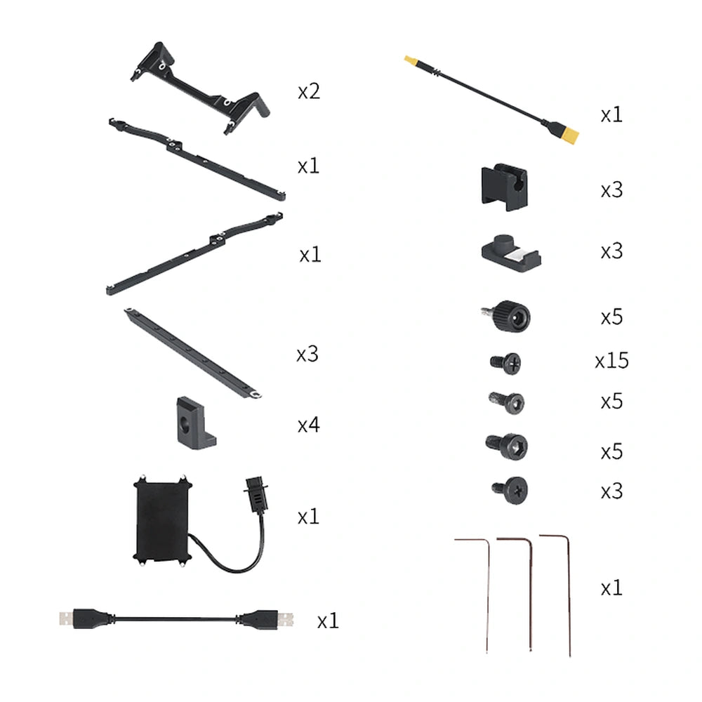 DJI Matrice 300 RTK OSDK Expansion Module – kit components on a white background | UNITED UAV