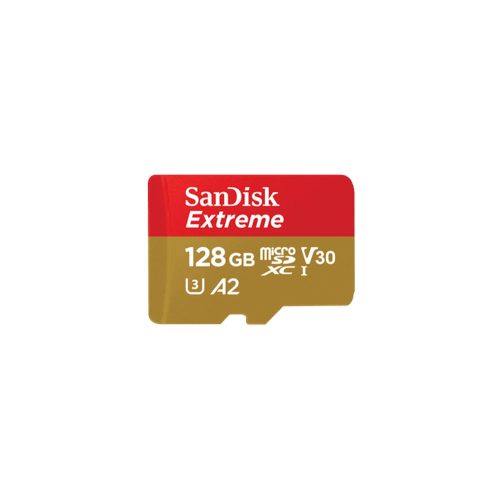 SanDisk Extreme microSD Card 128GB - 128GB card label | UNITED UAV