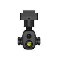 ZT6 Mini Dual-Sensor Optical Pod front view, highlighting dual sensors and camera stabiliser gimbal for precise UAV imaging and drone camera gimbal applications.